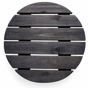 Carro cuadrado de madera de acacia natural para plantas de 16 pulgadas con ruedas de goma, respetuoso con el medio ambiente para macetas y uso en el jardín - Product Image 1