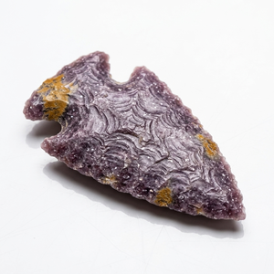 Puntas de flecha de piedra, cristal de lepidolita natural, puntas de flecha de jaspe elegante curativas, gemas, venta al por mayor de cristales - Product Image 4