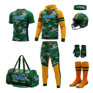 Uniformes de Fútbol 7V7 Personalizados para Adultos, Alta Calidad, Reversibles, Transpirables, Servicio OEM, Uniforme al por Mayor, Casco, Bolsa - Product Image 1