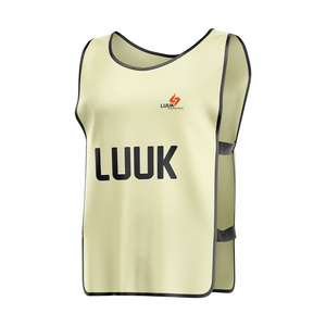Maillot de football personnalisé LUUK sans manches, avec nom et numéro du joueur, gilet en maille sublimé, unisexe adulte, séchage rapide, en polyester - Product Image 5