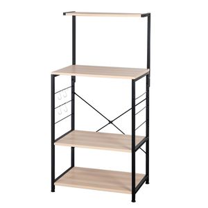 Scaffale da cucina a 4 ripiani in legno marrone/panetteria di BakerFT - Product Image 1