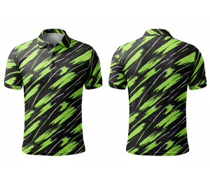 Fashion Sports Polo Shirt with Digital Sublimation Print Custom Sportswear Durable Stitching for Men Women Youth Quick-Dry - Product Image 1