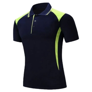 Men's <b>White</b> Short Sleeve <b>Polo</b> Shirt With Navy Trim Preppy Style Cotton Oxford Fabric Anti-Wrinkle Regular Fit - Product Image 3