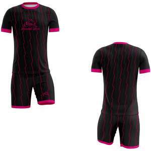 Uniformes de Fútbol Personalizados Premium para Adultos Unisex, 100% Poliéster, Manga Corta, Ligeros, Transpirables, con Logotipo Personalizado, OEM, ODM - Product Image 1