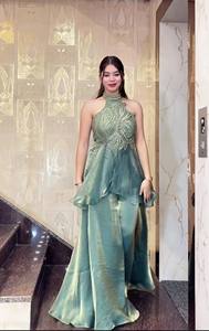ชุดชาราร่าปัลลาโซปักลายคุณภาพสูงสำหรับผู้หญิง พร้อมดีไซน์คอเต็มตัวและผ้าคลุมไหล่พรีเมียม แฟชั่นอินเดียแบบดั้งเดิม - Product Image 2