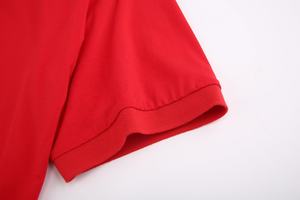 Logotipo personalizado bordado de la marca de los hombres para la camiseta del polo con manga corta 100% poliéster patrón sólido diseño liso - Product Image 4