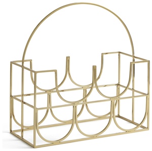 Estante para Vino en Forma de U con Capacidad para 5 Botellas, Estructura de Metal Dorado, Organizador para Bar en Casa, Restaurante o Encimera de Comedor - Product Image 5