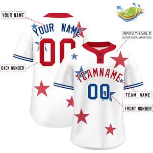 Uniforme Deportivo Personalizado, Camiseta de Béisbol Transpirable para Hombres, Mujeres y Jóvenes, Personalizada con Nombre, Número y Logotipo para Niños - Product Image 1