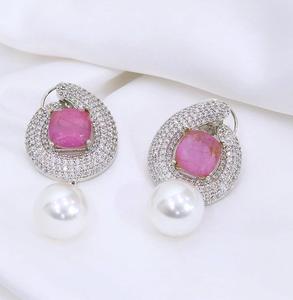 Adorables Pendientes de Plata de Ley con Circonitas de Alta Calidad, Diseño Moderno, para Mujer, Estilo Nocturno, para Fiestas, Colección de Moda - Product Image 3