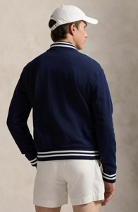 Blousons universitaires en laine pour hommes, très tendance, avec col montant et logo frontal, pour joueurs de baseball - Product Image 5