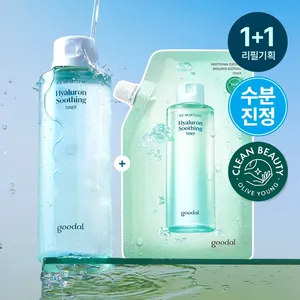 Goodal Ice Heartleaf Hyaluron Soothing Toner 350ml Set High Quality with Soothing Toner <b>Refill</b> 350ml - Product Image 1