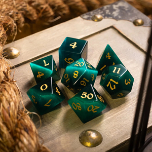 Jeu de dés en résine à bords vifs, dés polyédriques en résine de haute précision pour un jeu équitable, DND RPG, jeux de table, accessoire de jeu en gros - Product Image 1