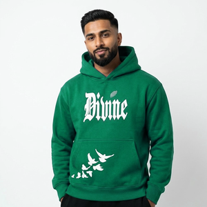 Sudaderas con capucha para hombre de algodón y poliéster ligero, disponibles en todas las tallas, personalizadas, estilo urbano, a la moda. - Product Image 4