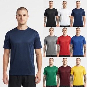 Custom Men Casual Jersey Plain Dyed Quick Dry Breathable Solid Regular Fit <b>Muscle</b> Sports Workout Fitness Outdoor Gym <b>T</b>-<b>Shirt</b> - Product Image 5
