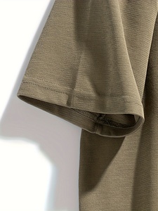 Oversized <b>Waffle</b> Knit 100% Cotton Worsted for <b>Shirt</b> Men Summer Casual Short Sleeve Loose Fit Breathable High Street - Product Image 3