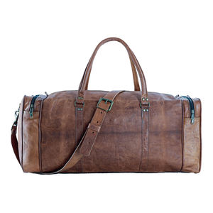 Sac de voyage classique en cuir PU avec logo personnalisé, sac de sport en vente - Product Image 4