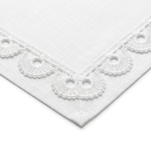 10mm <b>White</b> Floral Guipure GPO <b>Lace</b> Trim Customizable Export Quality for Baptism Decor Baby Headbands Nursery Crafts Keepsakes - Product Image 2