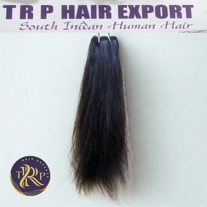 100% Natural de alta calidad 14 \ "Negro recto extensión de cabello virgen de templo para trenzar - Product Image 4