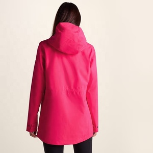 Bright <b>Pink</b> Women's Hooded <b>Jacket</b> <b>Waterproof</b> Outdoor Coat with Pocket for Hiking Travel Women Rain <b>Jacket</b> - Product Image 6