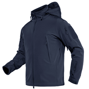 Nouvelle veste softshell personnalisée, vêtements de travail d'hiver pour hommes, coupe-vent, imperméable, doublée de polaire, fermeture éclair, vestes softshell - Product Image 4