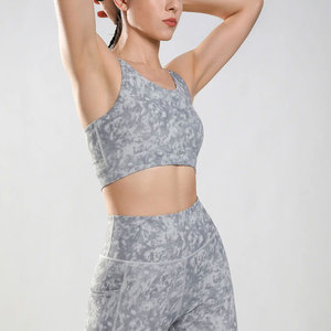 Conjunto de Yoga de 2 Piezas para Mujer, Hecho en Fábrica con Empaque Personalizado, Tela Spandex - Product Image 3