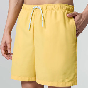 Shorts de bain homme grande taille sur mesure, écologiques, légers, anti-plis, séchage rapide, polyester/coton, style urbain - Product Image 1
