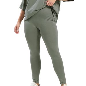 Custom Wholesale Women High Waisted <b>Olive</b> <b>Green</b> <b>Leggings</b> Stretch Casual Workout Yoga Pants Custom OEM ODM Manufacturer - Product Image 2