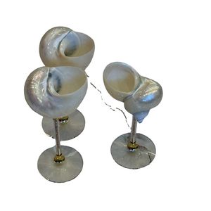 Verre à vin artisanal en coquille |   Décoration de style côtier |   Mariage à la plage |   Mariage romantique |   Fête des meilleures amies - Product Image 4