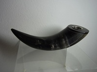 Corne de buffle foncée naturelle polie, artisanale, pour décoration de mariage ou cadeau