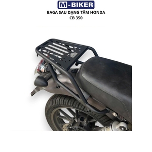 Porte-bagages arrière en alliage M-Biker pour CB350 Hness avec boîte en aluminium, usiné CNC TIG, garantie 12 mois, classé - Product Image 4