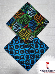 Tissu en coton Ankara imprimé wax africain du Kenya de qualité export, motifs vibrants pour l'artisanat et l'habillement - Product Image 2