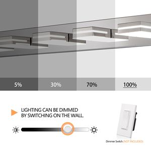 Lampada da Bagno Moderna a LED Cromata, Applique Minimalista a 5 Luci, Efficiente dal Punto di Vista Energetico e Facile da Installare - Product Image 6