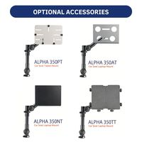 Support de tablette et ordinateur portable en aluminium pour rail de siège de voiture, réglable, pour iPad et appareil photo, robuste, à dégagement rapide