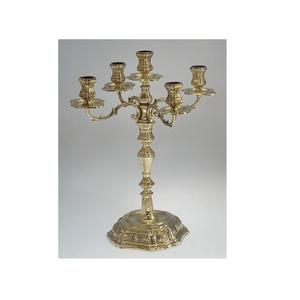 Décoration d'intérieur, chandelier en métal à 5 bras, porte-bougie, support à bougies pour mariage, table de dîner, fête de Noël - Product Image 4