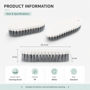 Brosse de nettoyage robuste en PP à angle réglable pour salle de bain, douche, évier, sol, tapis et tissus - Product Image 2