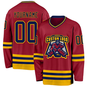 Camisetas de Hockey del Equipo de EE. UU., Ropa Deportiva Personalizada, Prendas de Hockey sobre Hielo Impresas, Poliéster/Nailon Transpirable, Cuello en V, Secado Rápido, Personalizadas - Product Image 5