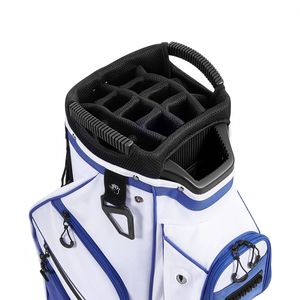 Borsa da Golf Ergonomica con 15 Scomparti Divisori, Tasche Lunghe per Organizzazione, Materiale PU, Comoda Tracolla Sportiva - Product Image 1