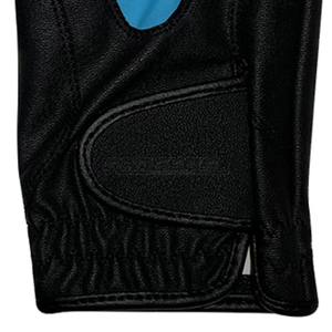 Gants d'équitation en cuir pour compétition, design à doigts complets avec couleur contrastée, sangle personnalisable avec logo, compatibles écran tactile - Product Image 4