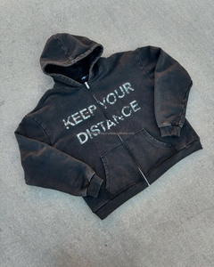 Sudadera con capucha de gran tamaño unisex para hombre, 100% algodón, con estampado de letras personalizadas, estampado de pantalla Vintage de alta calidad - Product Image 5