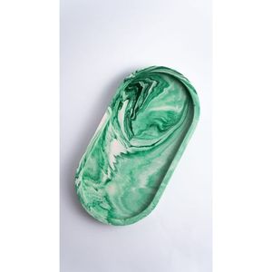 Modern Resin <b>Decorative</b> Trays Oval and Round Shapes Serving Tray - Product Image 2