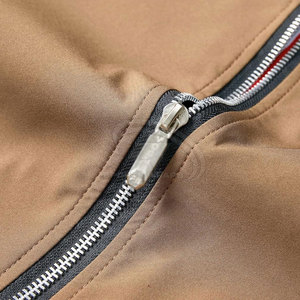 New Design Stand Collar Canvas Bomber <b>Jacket</b> for <b>Men</b> Winter <b>Long</b> Sleeves Full Zipper Front Logo Eco-Friendly Lightweight - Product Image 6