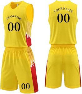 Unisex <b>Polyester</b> Basketball Uniform Set Custom Team Printed Jersey and <b>Shorts</b> Quick Dry Wholesale Basketball Wear - Product Image 1