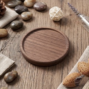 Wholesale ILAHI's Eco-Friendly Brown Square Wooden Coaster Classic Design Tabletop <b>Protective</b> Accessory Customizable Size Home - Product Image 3