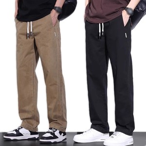 Pantalon <span class=keywords><strong>cargo</strong></span> décontracté pour homme, coupe droite ample, <span class=keywords><strong>taille</strong></span> à cordon, léger et respirant, 100 % polyester, long, idéal pour l'été (OEM) - Product Image 1