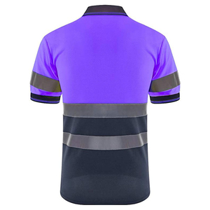 Safety <b>Worker</b> Wear Polo <b>Shirts</b> High Visibility Construction Work Short Sleeve Reflective Safety Clothing Security Polo <b>Shirts</b> - Product Image 2