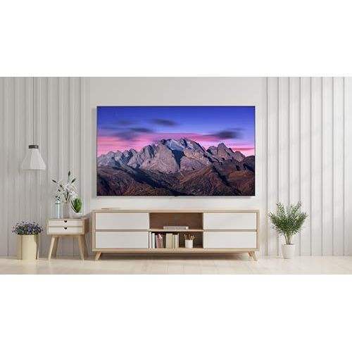 65-Inch AI Full-HD Smart LED TV with Surround Sound and Dynamic Range 2025 Black Cabinet HDTV for Interface Hotel Use Game Mode