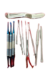 Kit de Instrumentos Quirúrgicos Dentales Manuales de 11 Piezas con Recubrimiento Negro para Cirugía Oral y Maxilofacial Reutilizable - Product Image 4
