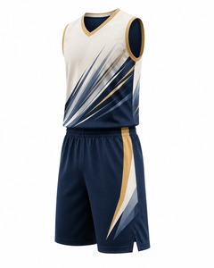Unisex Sleeveless Basketball Jersey Set V-Neck Moisture Wicking Polyester Uniform Printed Heat-Transfer Printed <b>Athletic</b> Fit All - Product Image 4
