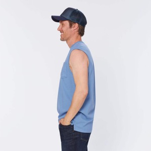 Débardeur décontracté tricoté pour homme, bleu, haute qualité, personnalisé, 100 % coton, idéal pour la gym, l'entraînement et la course à pied, noir - Product Image 5