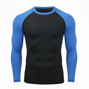 Camiseta de Compresión Sublimada Personalizada - Camiseta de Manga Larga para Entrenamiento de BJJ para Hombre - Product Image 5